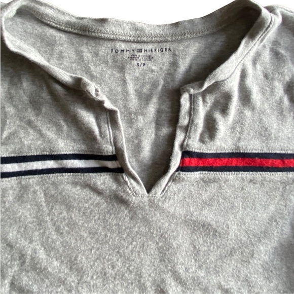 {Tommy Hilfiger} Women's Split-Neck T-Shirt - Picture 4 of 7